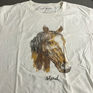 “Stud” New (without tags) Lucky Brand Horse Tee